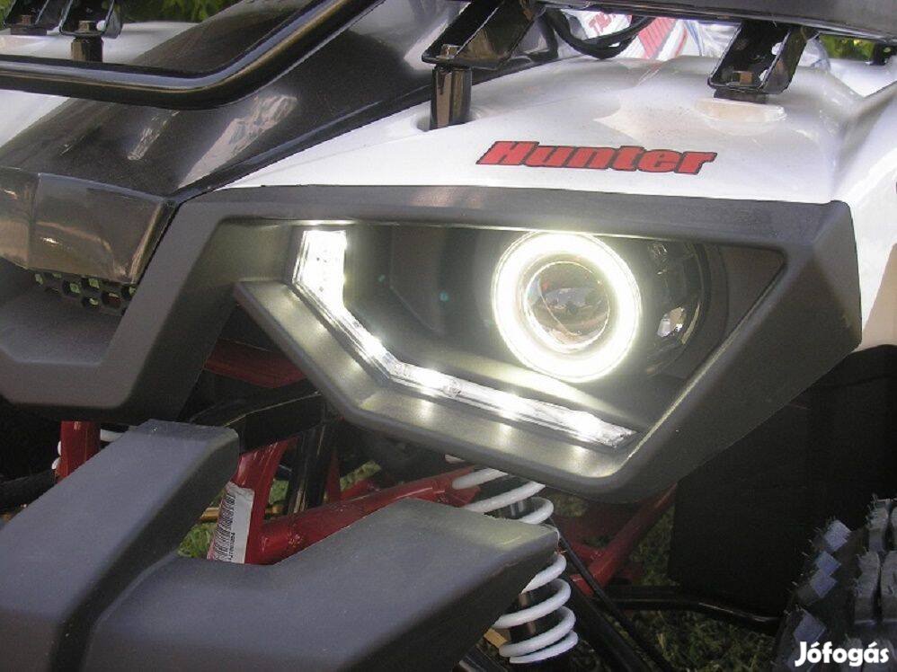 Hunter 125cc Prémium minőségű erősített gyerek quad fehér / Quaddepo