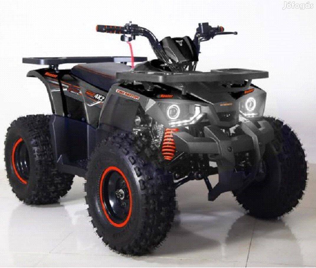 Hunter 125cc Prémium minőségű erősített gyerek quad fekete / Quaddepo