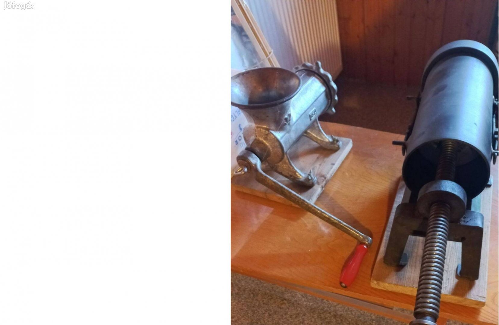 Hurkatöltő és kolbász töltő, daráló