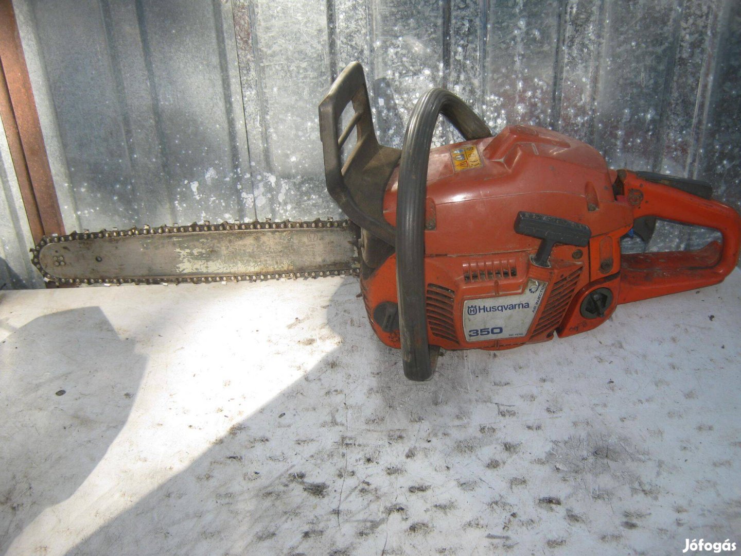 Husqvarna 350 benzines láncfűrész dekompresszoros