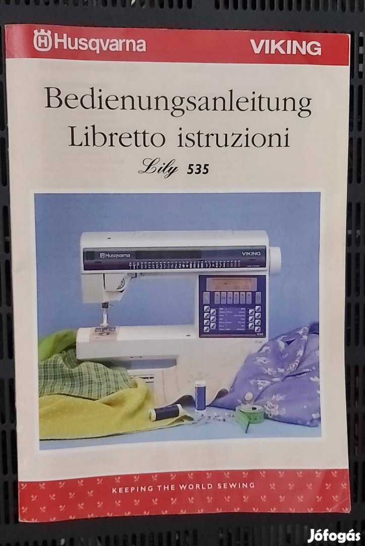 Husqvarna Viking Lily 535 digitális varró-hímzőgép, régi hifi csere