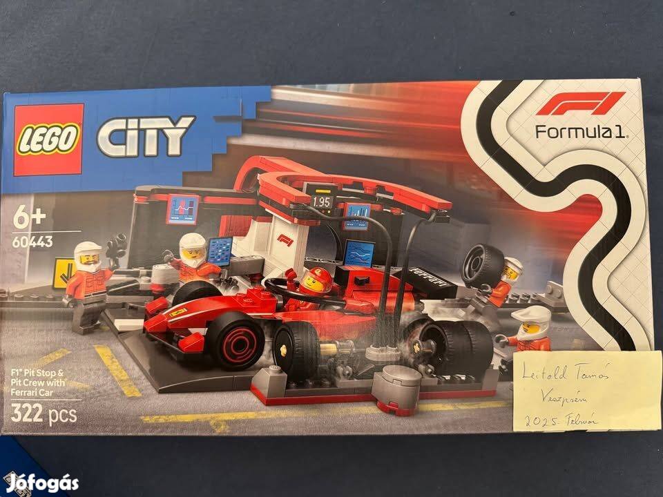 Húsvéti Akció LEGO 60443 - F1 boxutca és személyzet Ferrari autóval