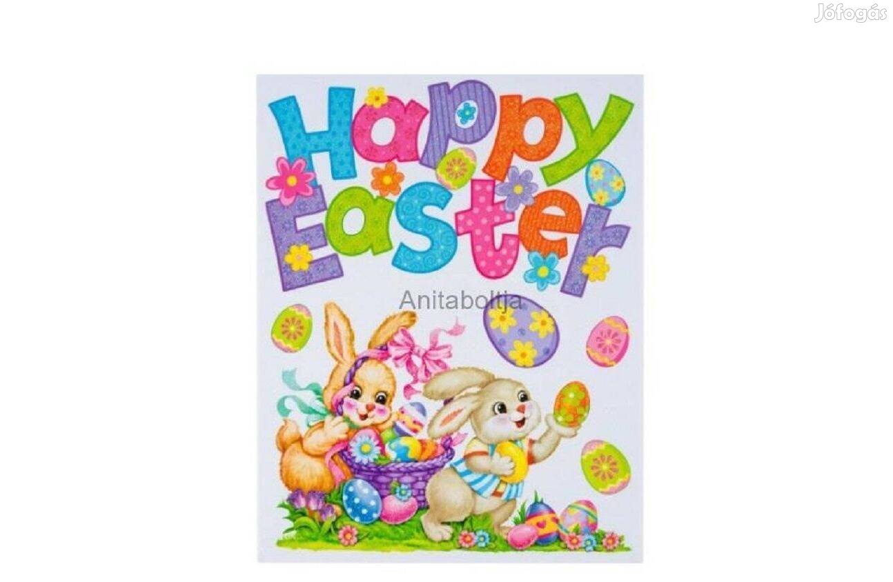 Húsvéti ablakmatrica - Happy Easter