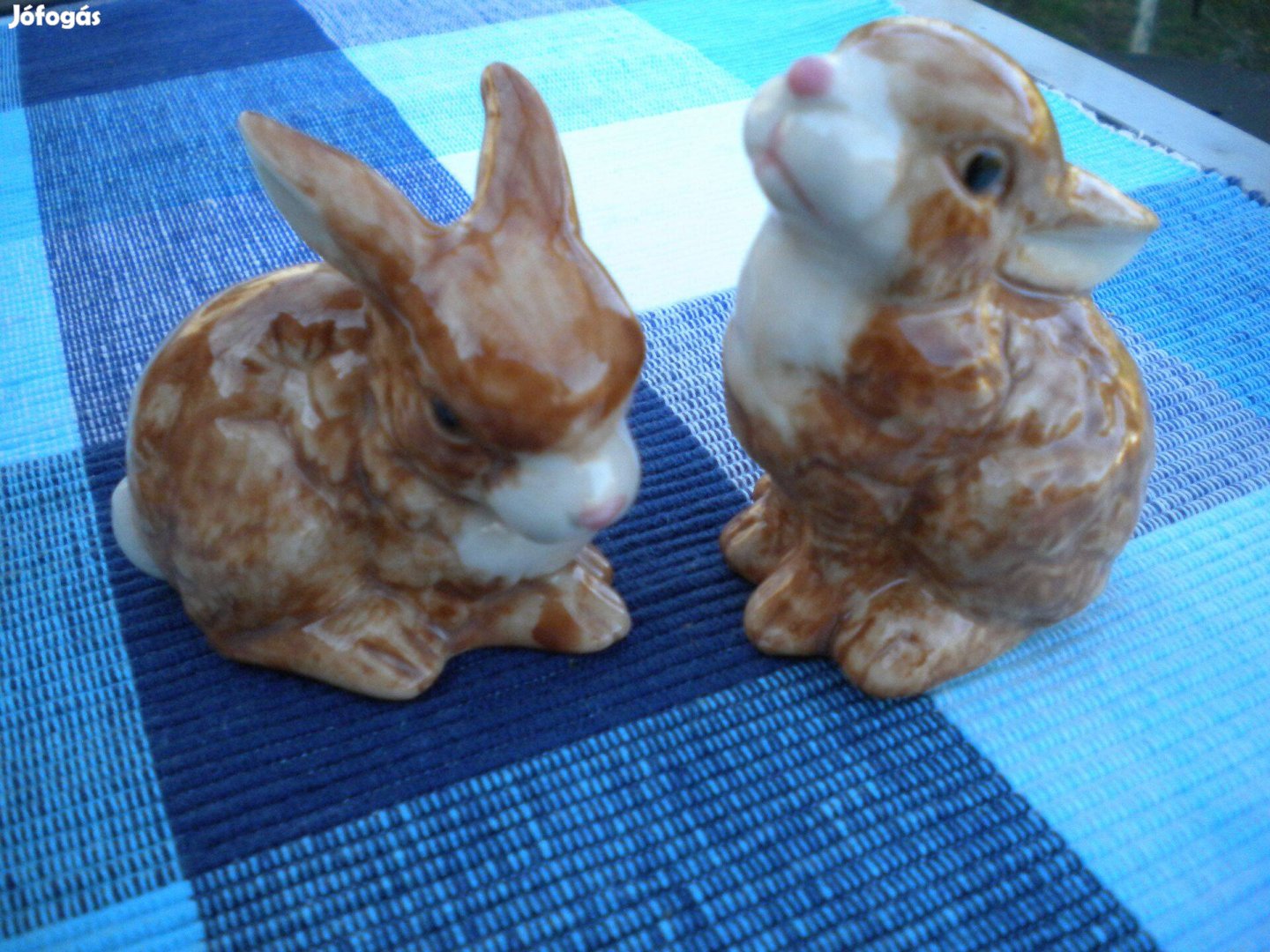 Húsvéti nyuszik porcelán dekorációk