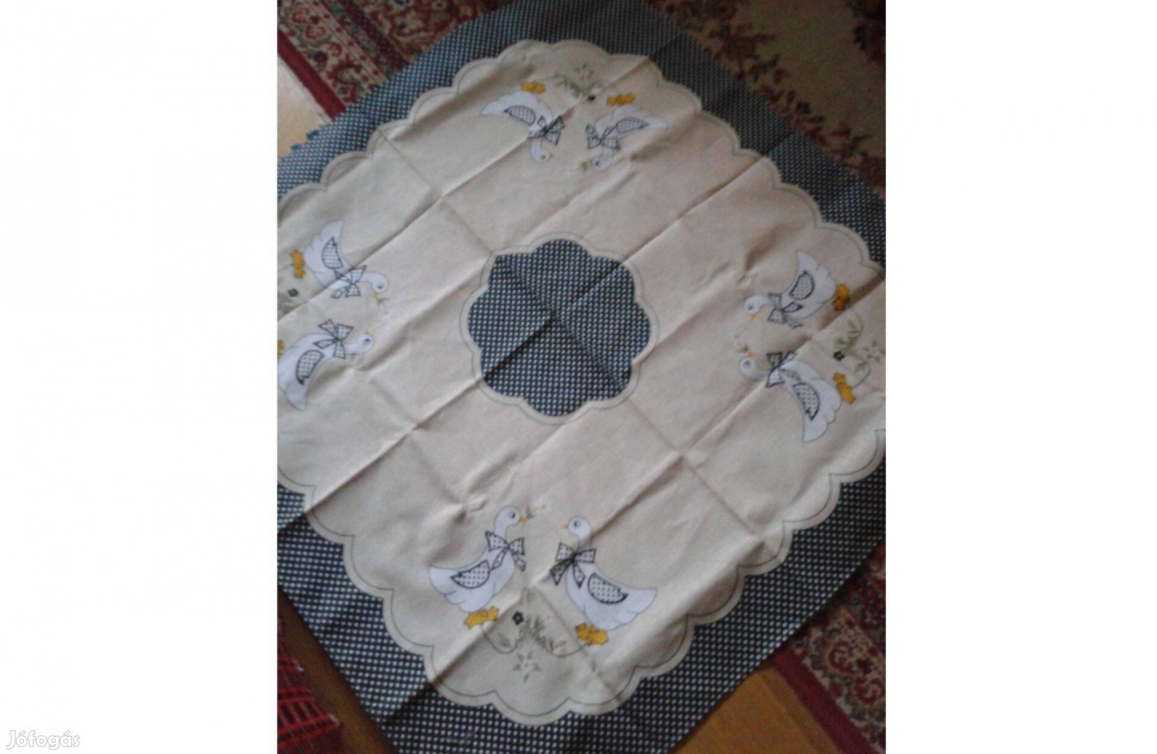 Húsvéti pamutvászon asztalterítő