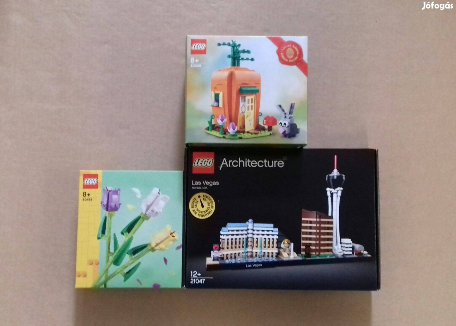 Húsvétra: bontatlan LEGO Architecture 21047 Vegas + 40449 + 40461 Foxá