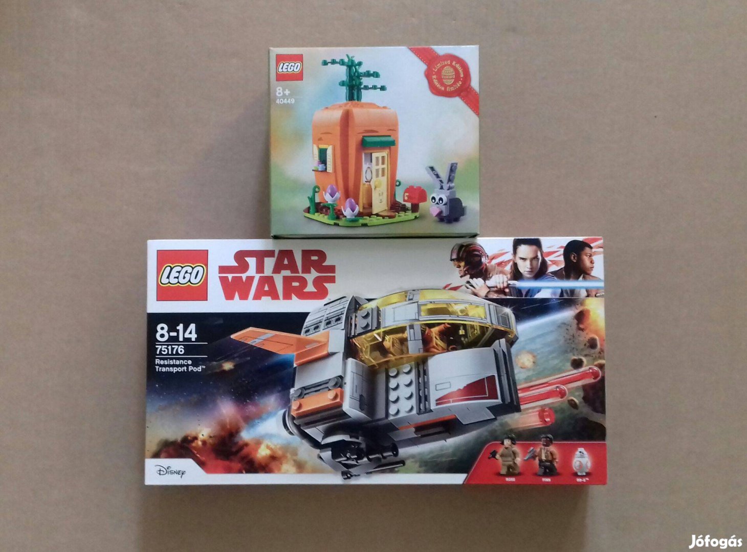 Húsvétra: bontatlan Star Wars LEGO 75176 Gondola + 40449 Répaház Foxár
