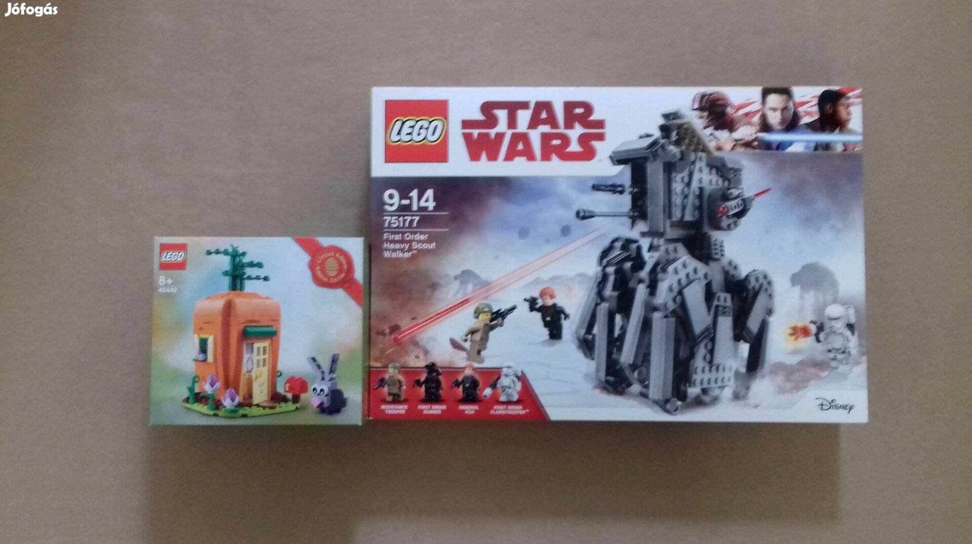 Húsvétra: bontatlan Star Wars LEGO 75177 Lépegető + 40449 Répaház Foxá