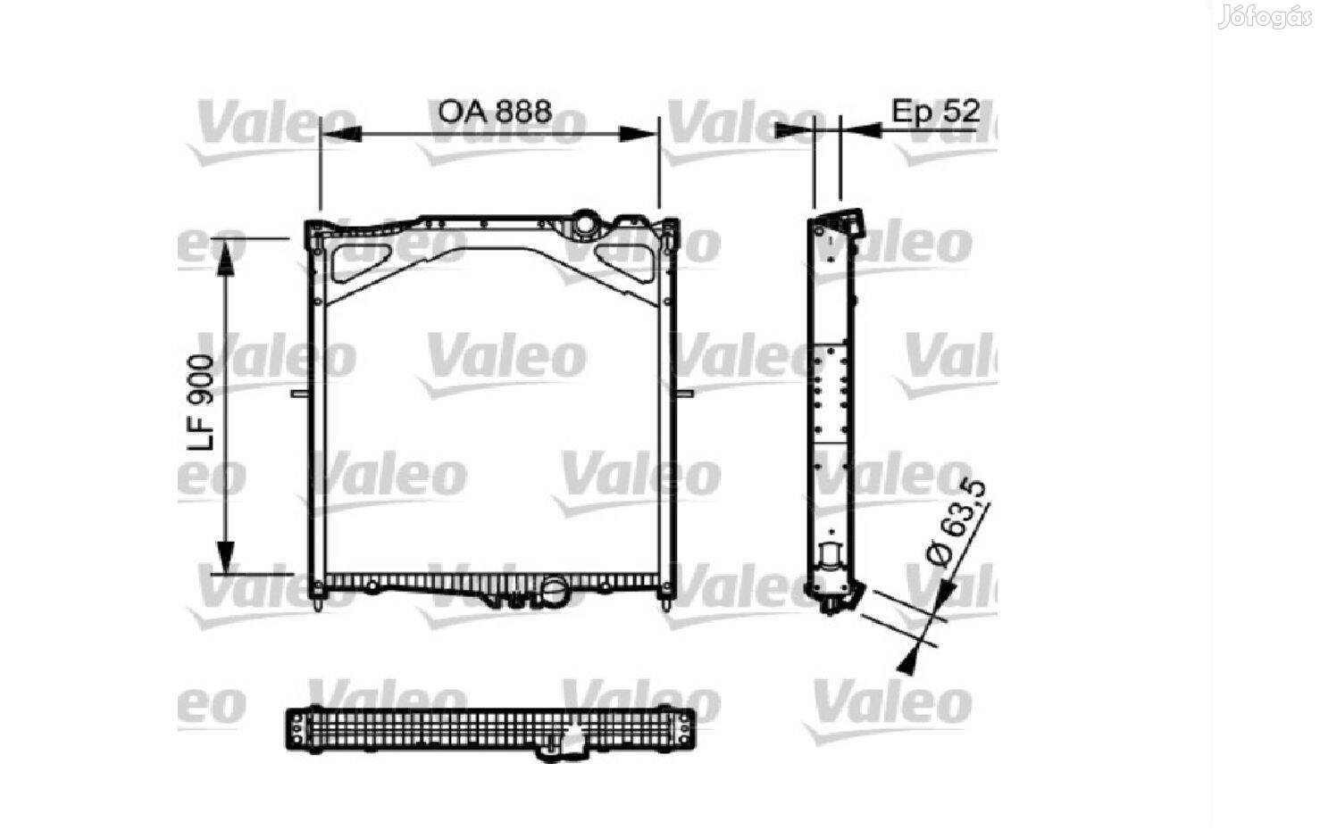 Hűtő, motorhűtés Valeo 734300 Volvo Trucks
