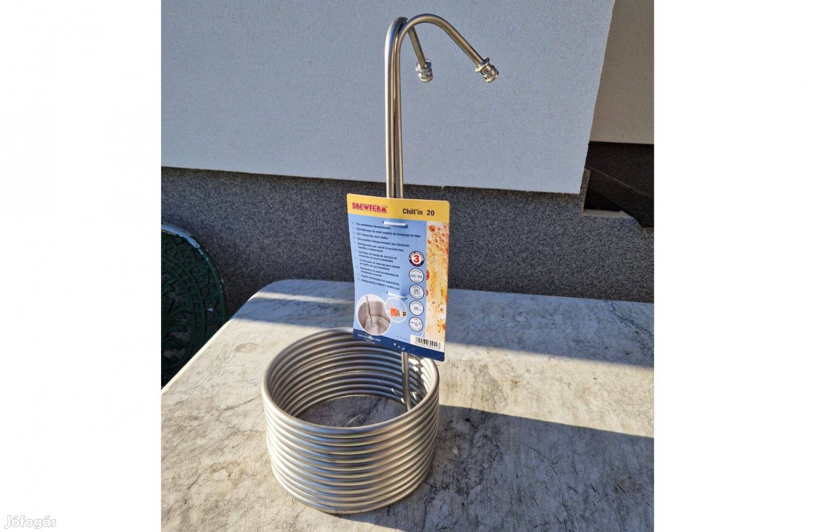 Hűtő spirál sörfőzéshez, pálinka főzőhöz hűtő spirál