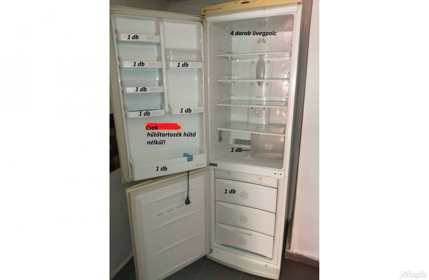 Hűtő tartozékok! LG Air Flow GR-359 SQ NO-Frost-os hűtőszekrényhez!