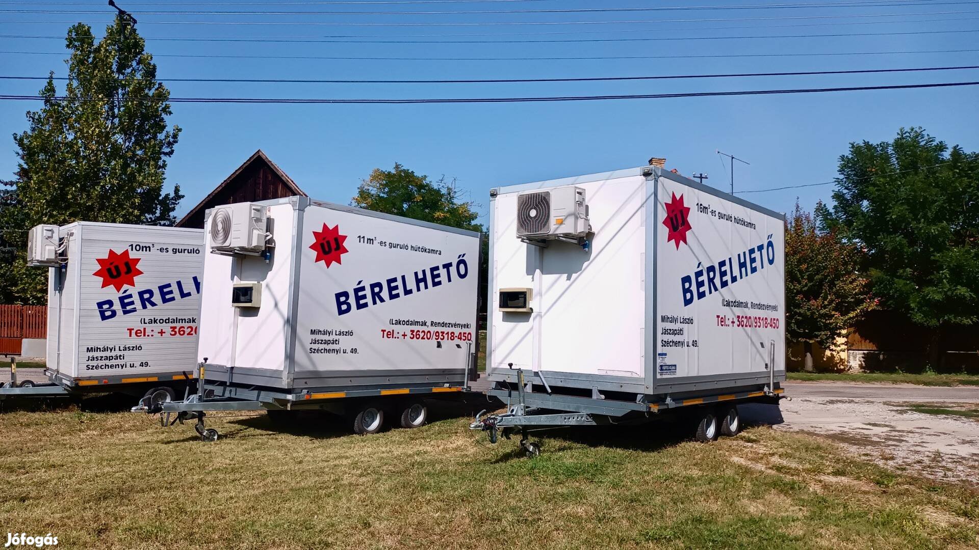 Hűtőkocsi Lagzira, rendezvényekre