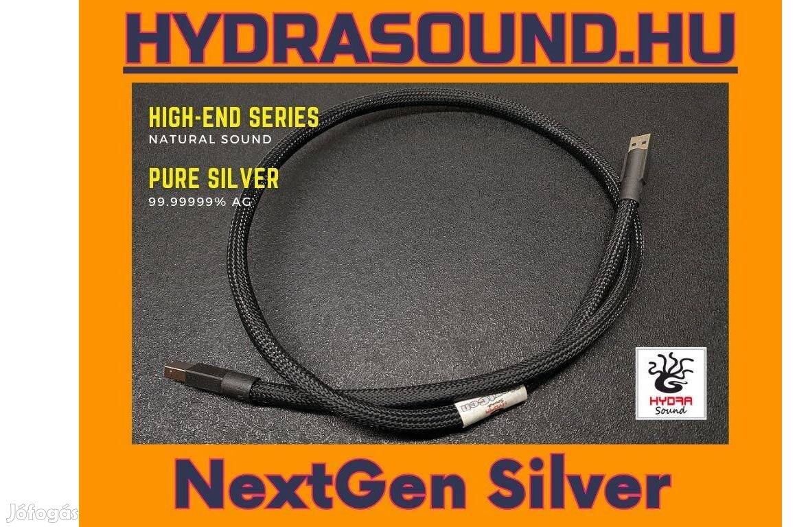 Hydra Nextgen Silver OCC ezüst USB A-B 2.0 kábel 0.75M -25%