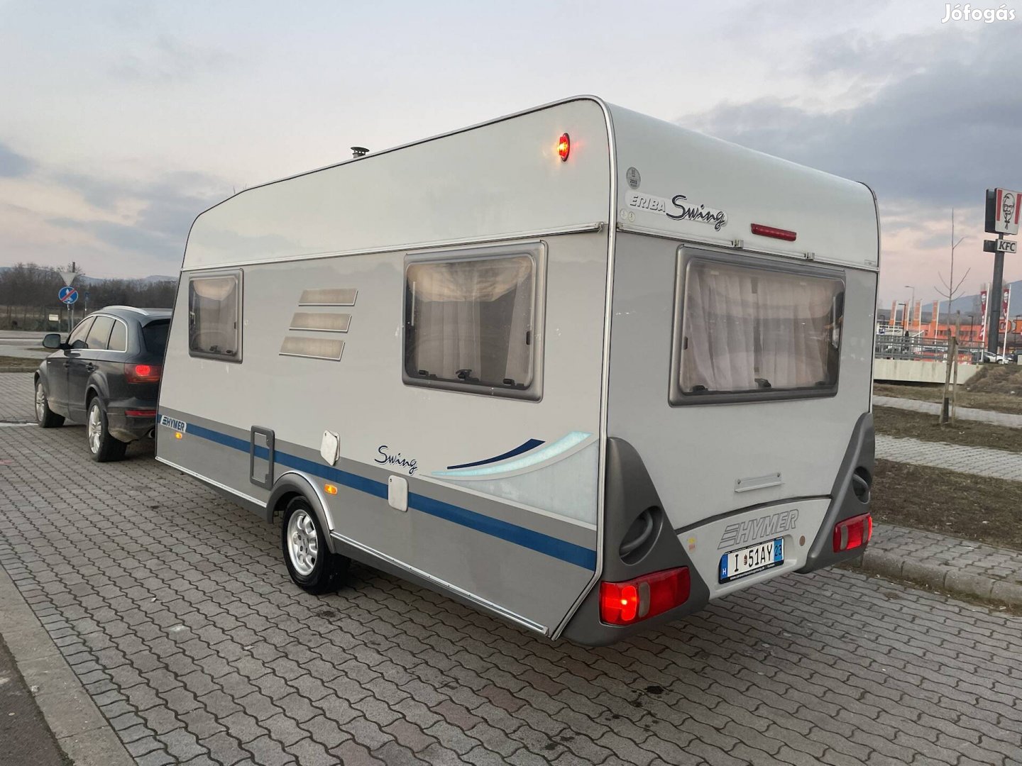 Hymer Eriba 462 lakókocsi magyar okmányokkal 1350 kg 