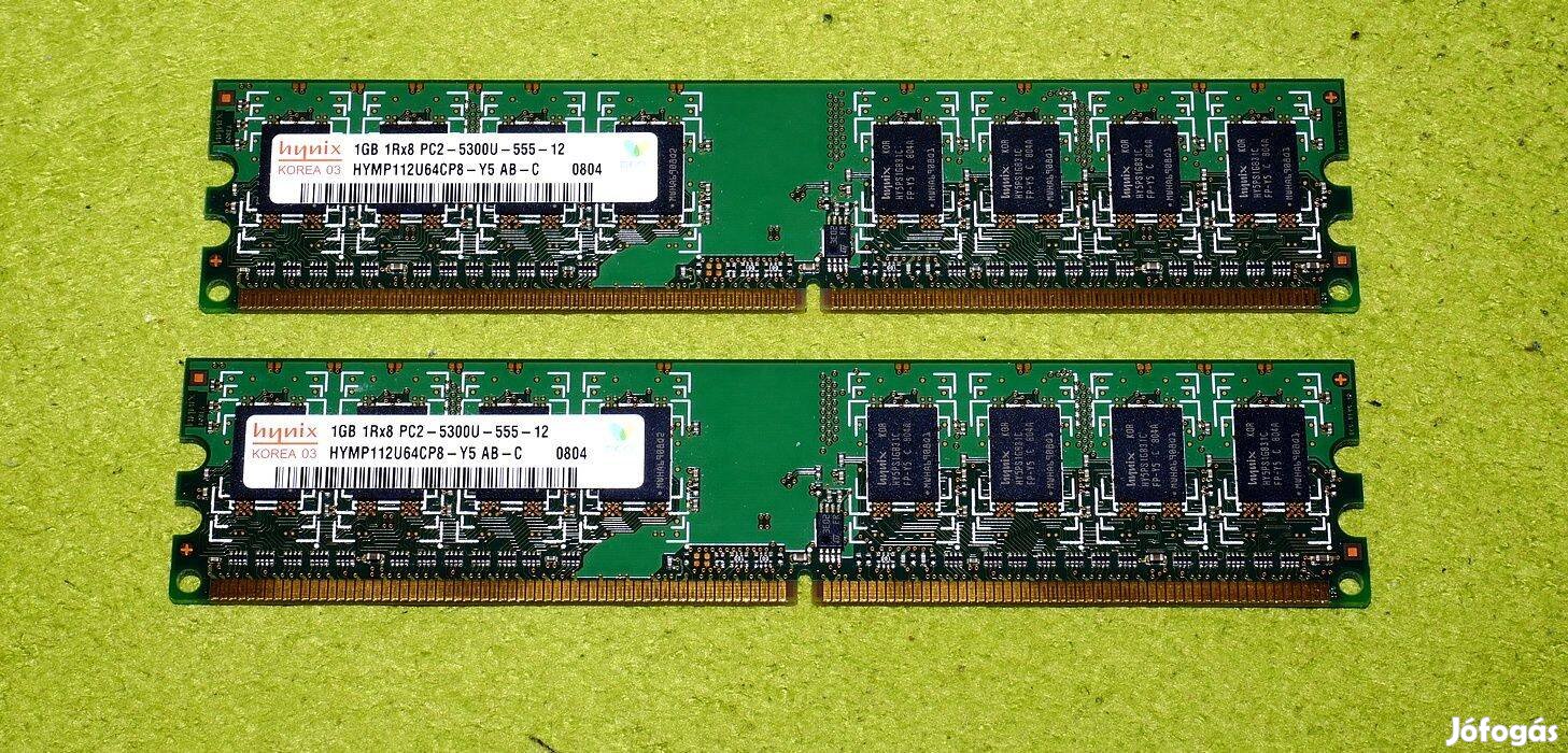 Hynix 2x1GB DDR2 memória 2GB