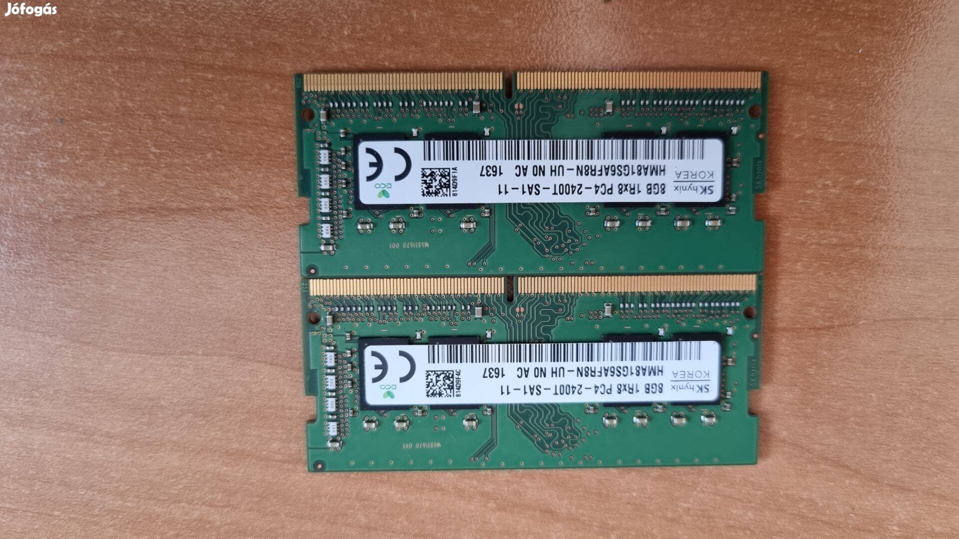 Hynix HMA81GS6AFR8N-UH 16GB (2x8GB) DDR4 2400MHz Sodimm memória modul
