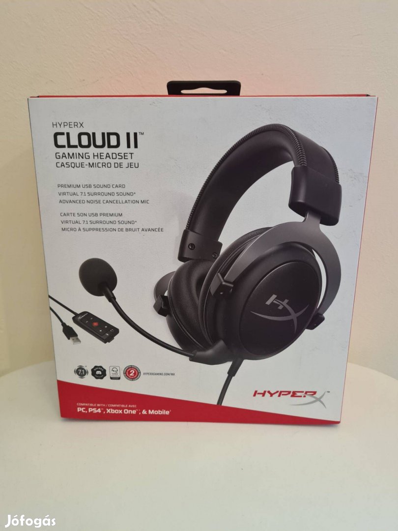 Hyperx Cloud 2 gamer fejhallgató