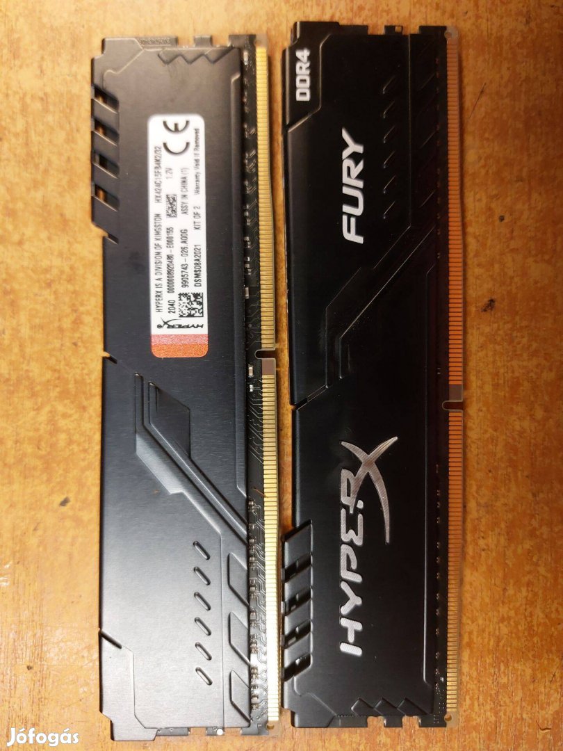 Hyperx Fury 2x16 GB DDR4 RAM kiárusítás!! Akcióó!