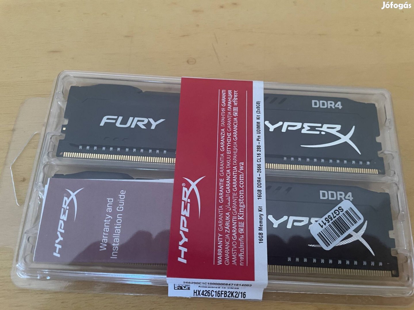 Hyperx Fury 2x8Gb DDR4-2666 RAM