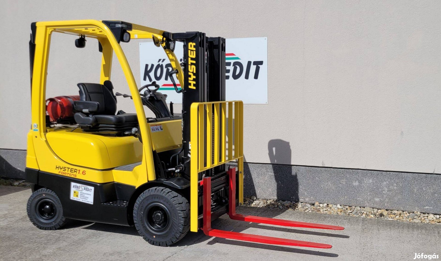 Hyster H 1.6 FT gázüzemű homlokvillás targonca - K 4084