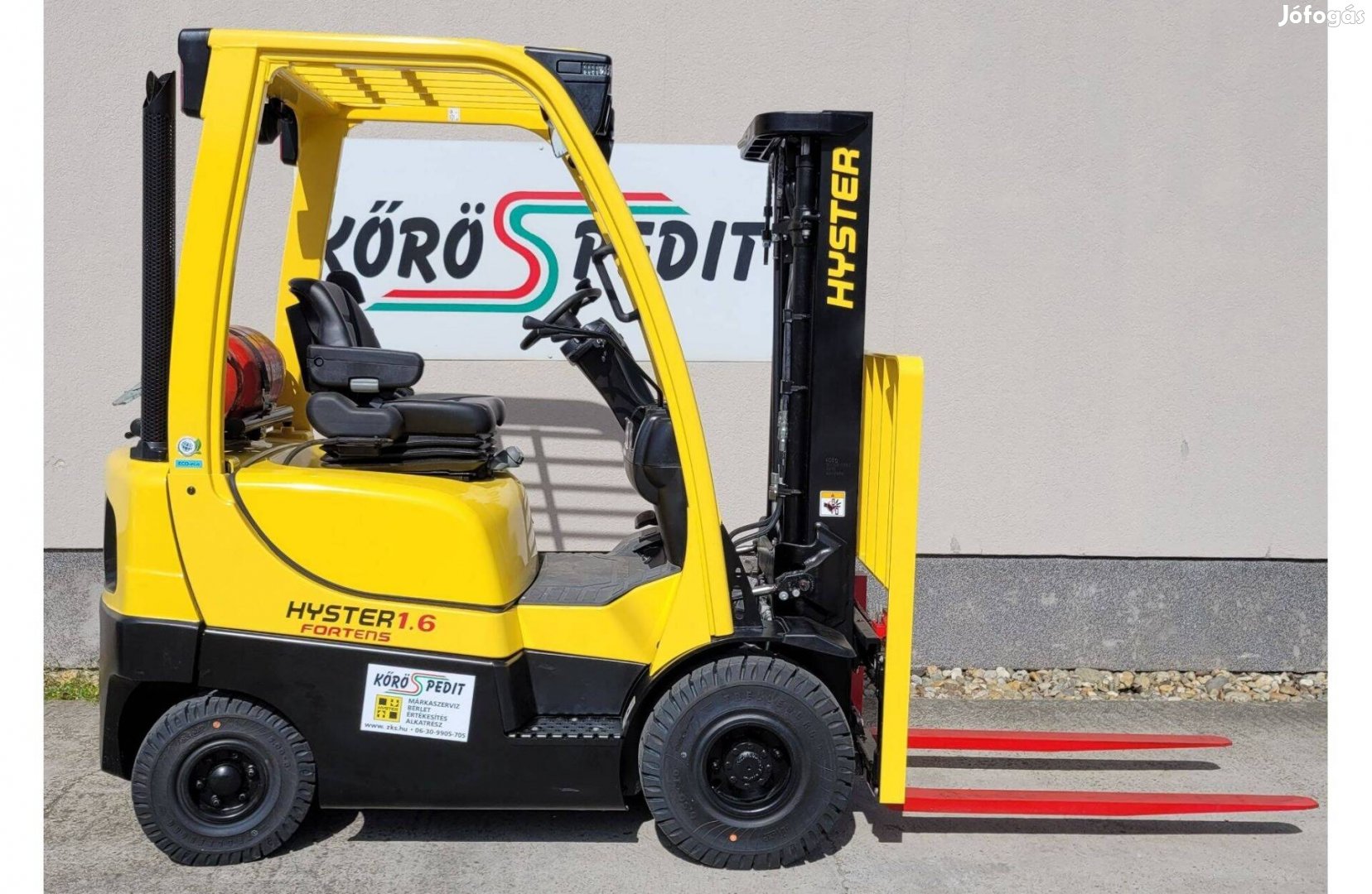 Hyster H 1.6 FT gázüzemű homlokvillás targonca - K 4085
