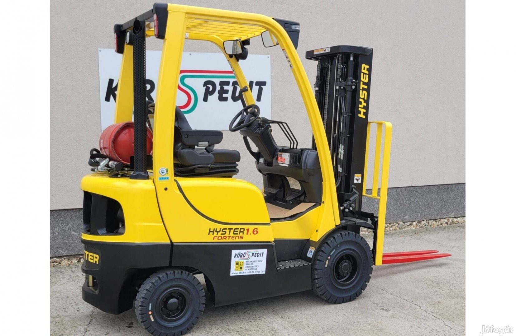 Hyster H 1.6 FT gázüzemű homlokvillás targonca - K 4086