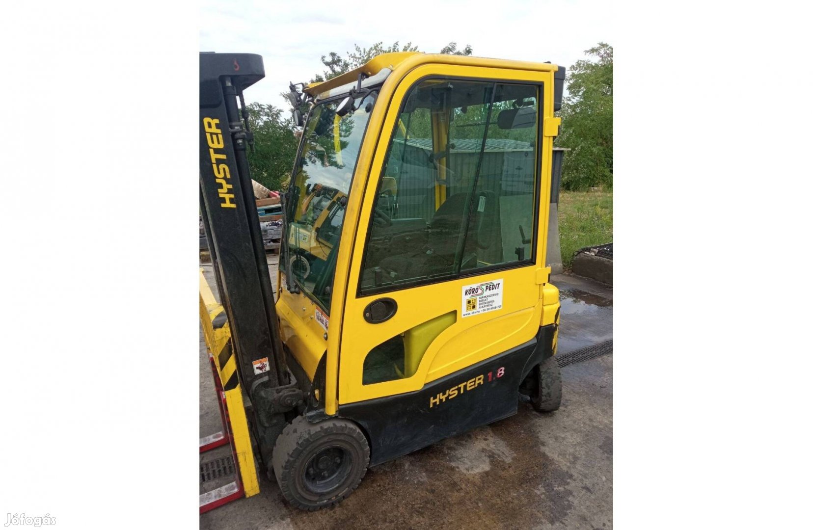 Hyster J 1.8 XN elektromos négytámaszú homlokvillás targonca - K 4061