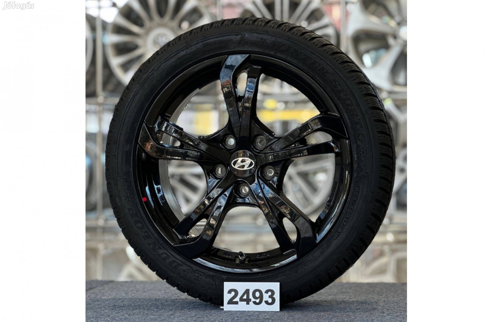 Hyundai 17 új alufelni felni, 5x114,3, 225/45 téli gumi, i30 (2493)