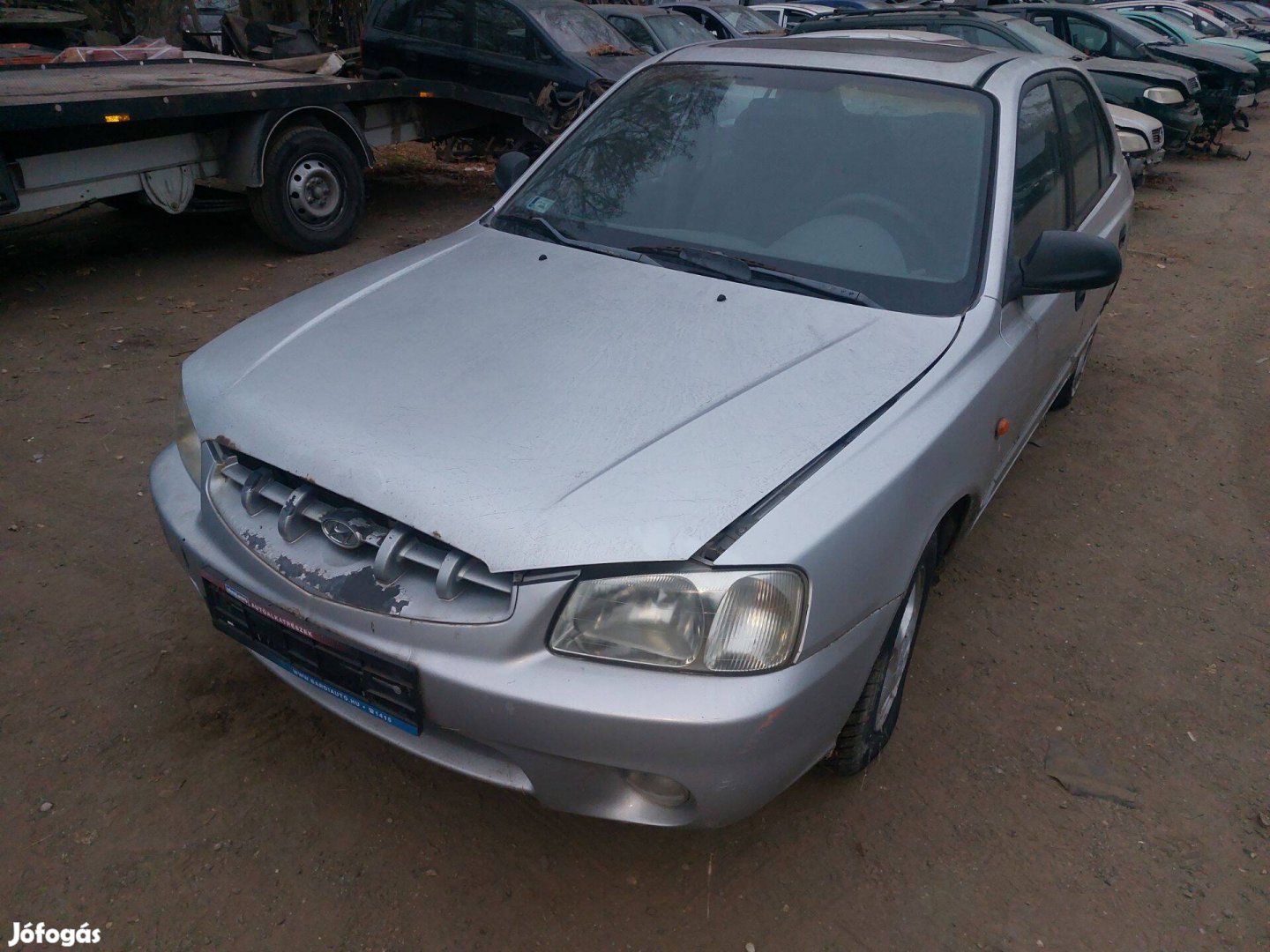 Hyundai Accent karosszéria elemei szürke 2000-év