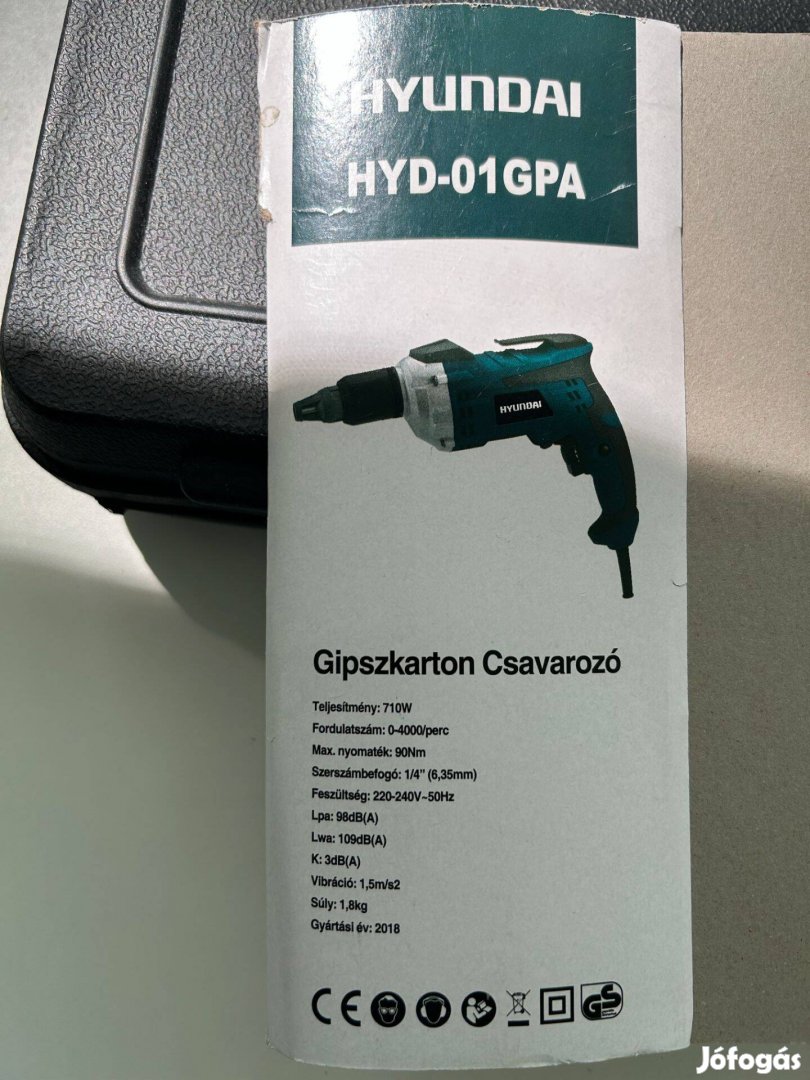 Hyundai Hyd-01GPA gipszkarton csavarozó