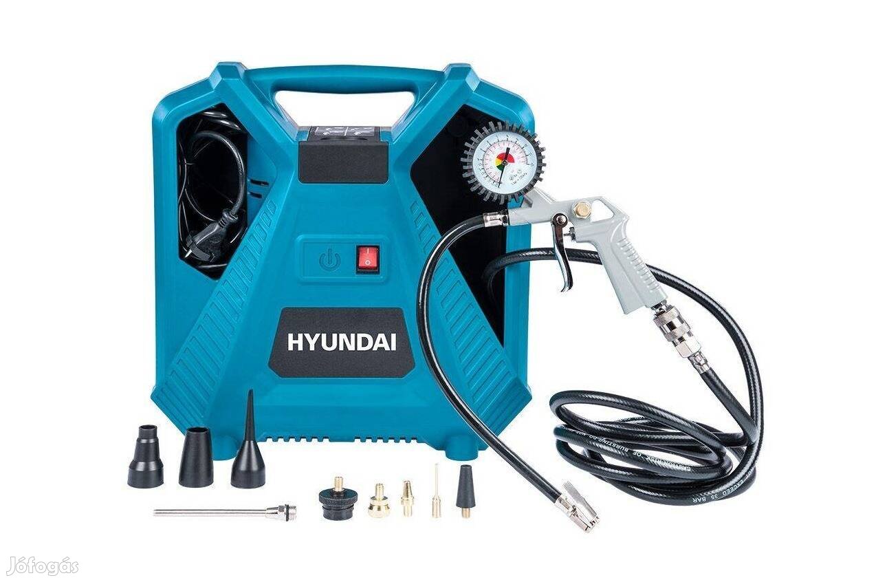Hyundai Hyd-11A Hordozható olajmentes kompresszor, 8 bar