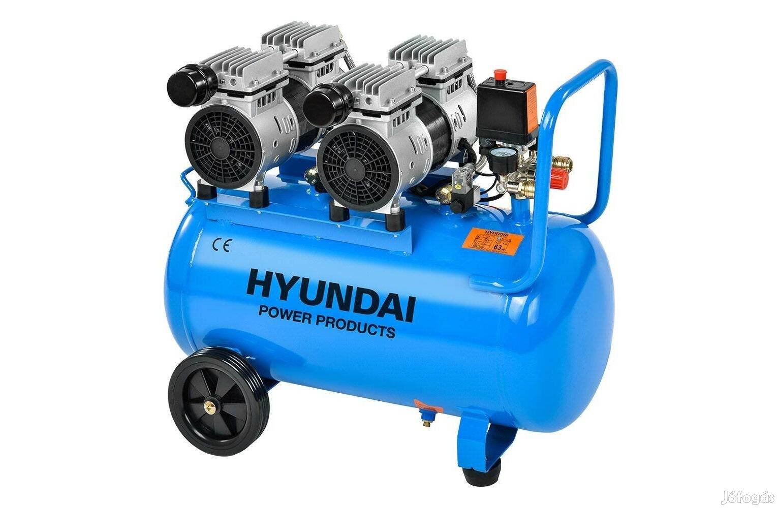 Hyundai Hyd-50F Csendes olajmentes kompresszor, 8 bar