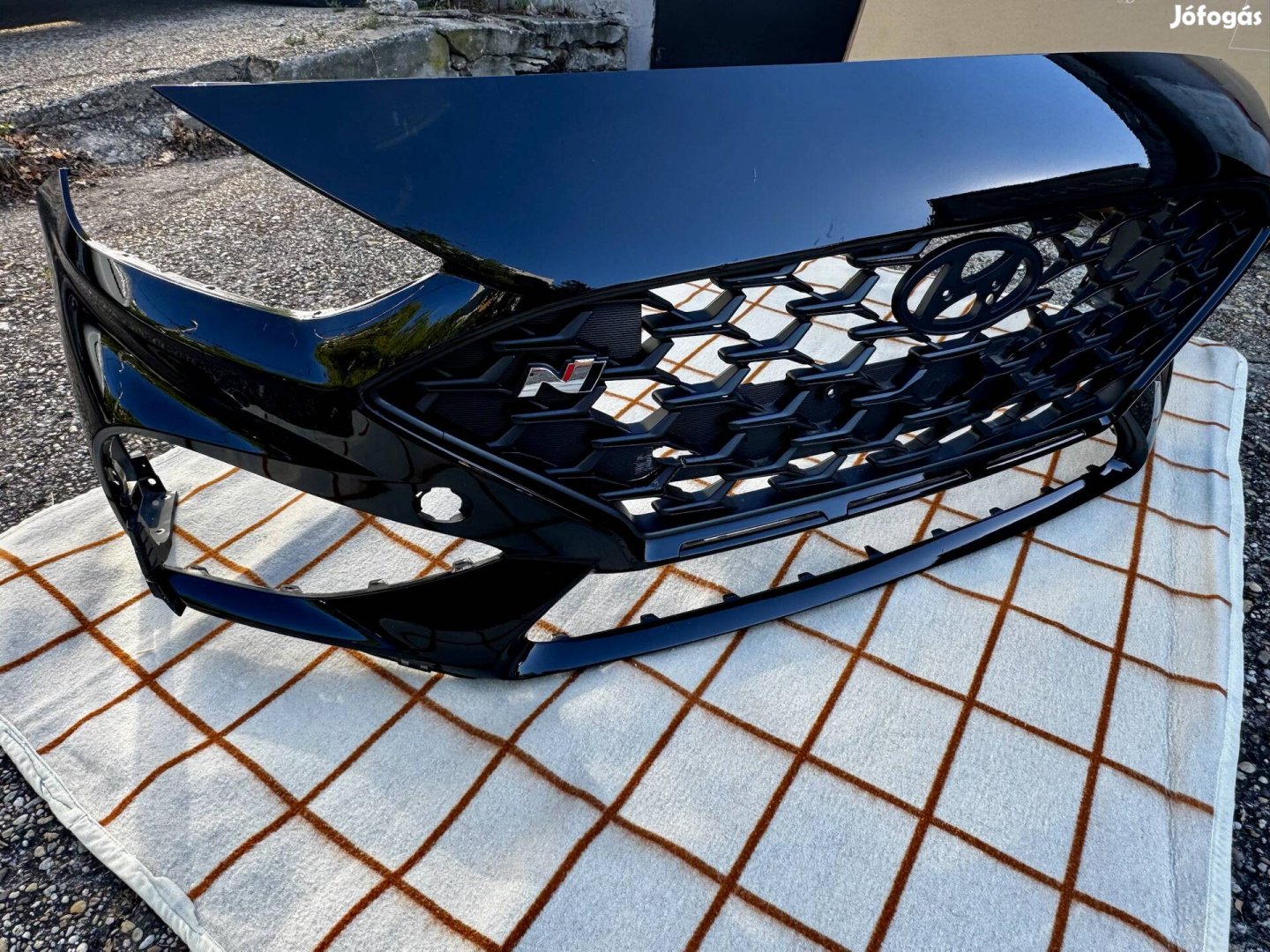 Hyundai I30/I30 N Facelfit sérült elő lökhárító és alsó splitter