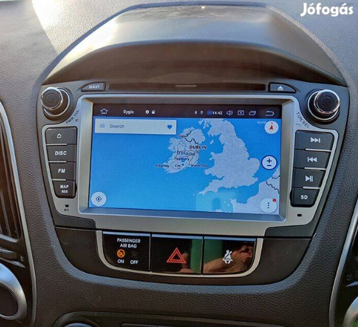 Hyundai IX35 Carplay Multimédia Android GPS Rádió Tolatókamerával