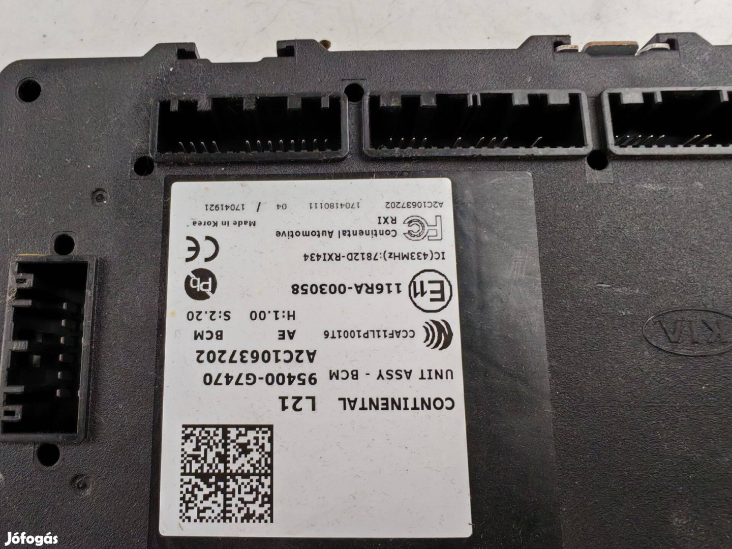 Hyundai Ioniq (AE) Electric BCM vevőegység (használt) 95400-G7470