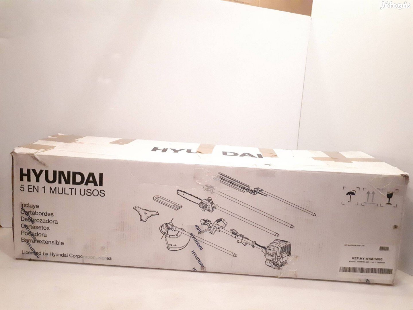 Hyundai Multi-Tool Hymt 5080, 5in1 benzines bozót-fű-ág-sövény vágó