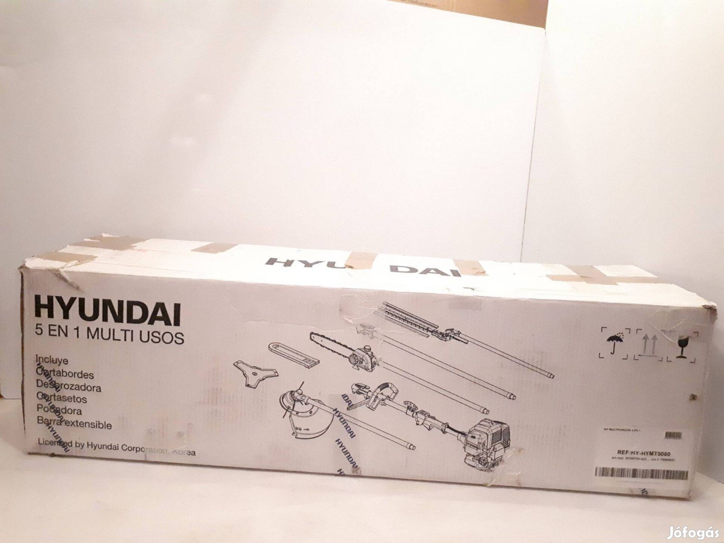 Hyundai Multi-Tool Hymt 5080, 5in1 benzines bozót-fű-ág-sövény vágó