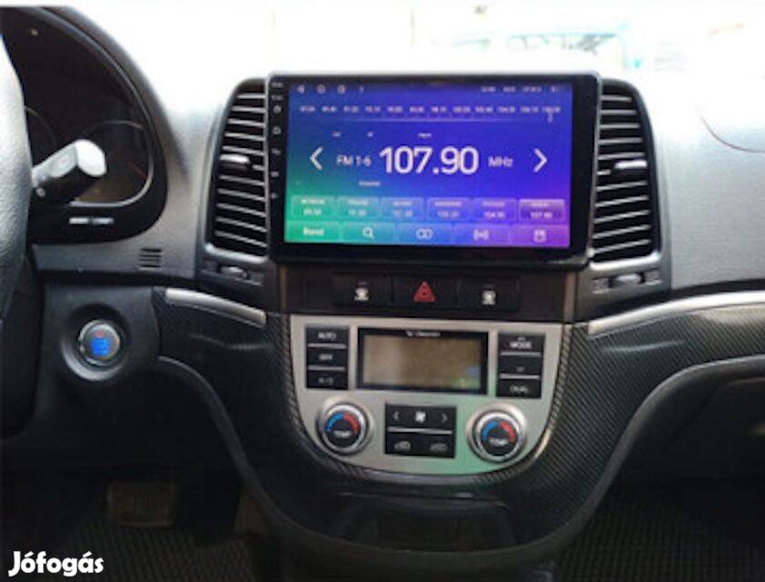 Hyundai Santa Fe Carplay Multimédia GPS Rádió Tolatókamerával