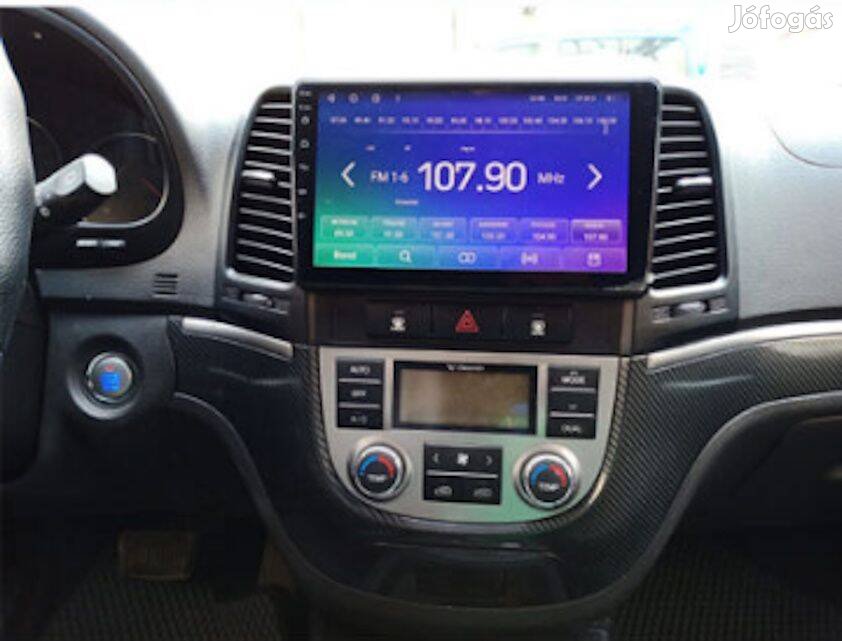 Hyundai Santa Fe Multimédia Carplay Android GPS Rádió Tolatókamerával