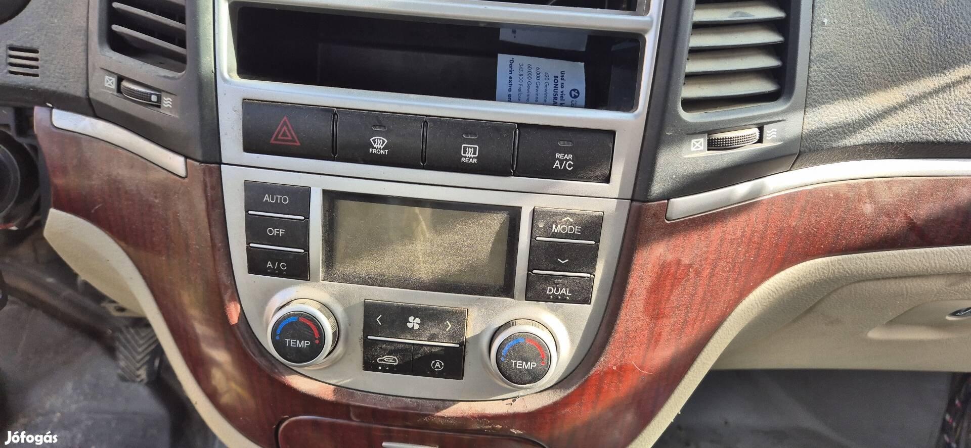 Hyundai Santa fe 2.2 crdi klima vezérlő. 