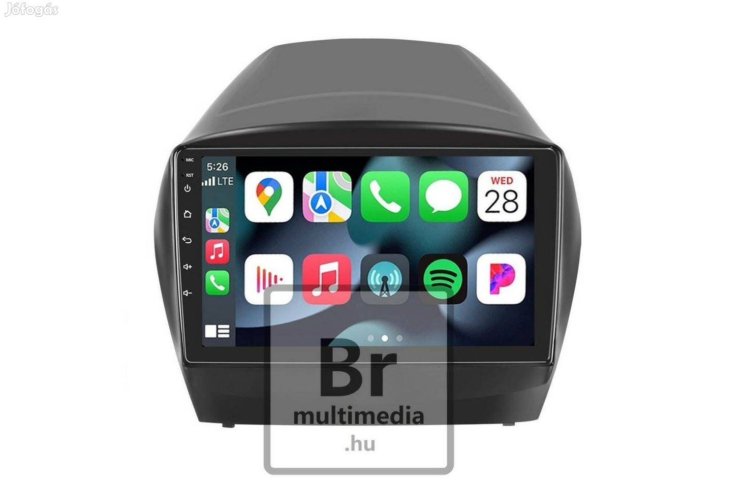 Hyundai Tucson IX35 Android Kijelző Multimédia Navigáció Rádió Carplay