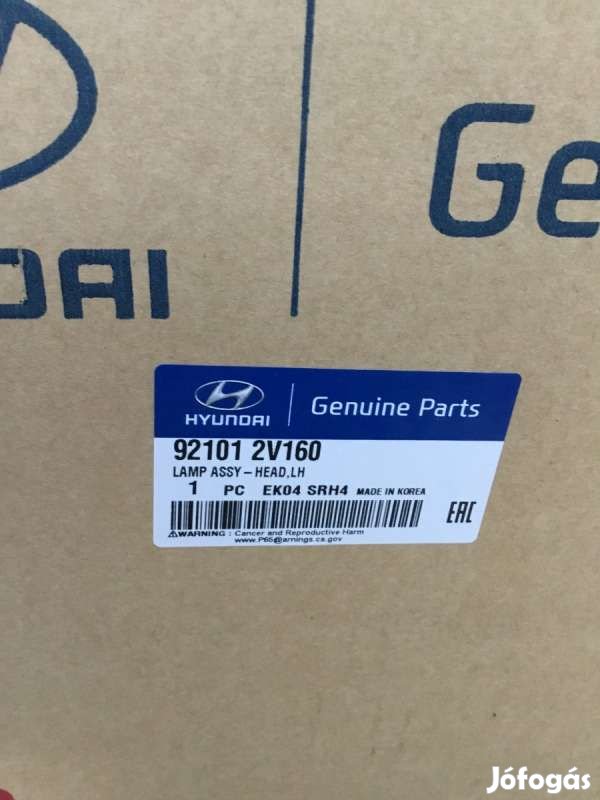 Hyundai Veloster bal első fényszóró 921012V160