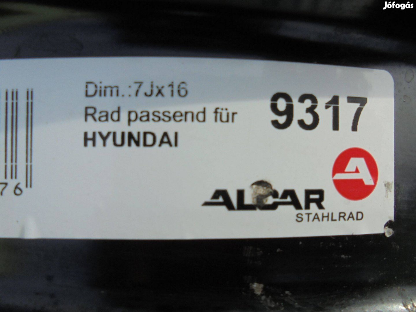 Hyundai -KIA 16-os vadi új lemezfelni eladó