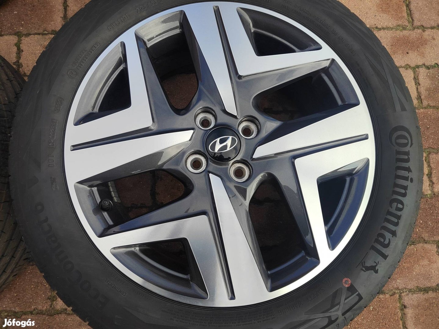 Hyundai baion gyári 17col alufelni 4x100 kia 205/55r17 új nyári 