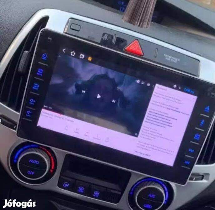 Hyundai i20 Carplay Multimédia Android GPS Rádió Tolatókamerával