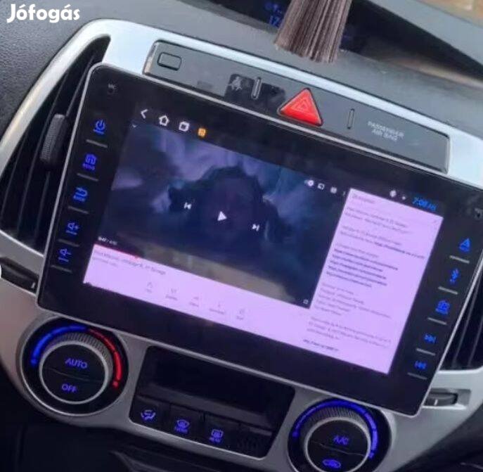 Hyundai i20 Carplay Multimédia Android GPS Rádió Tolatókamerával