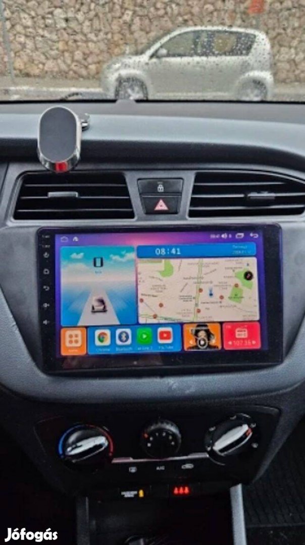 Hyundai i20 Carplay Multimédia GPS Rádió Tolatókamerával