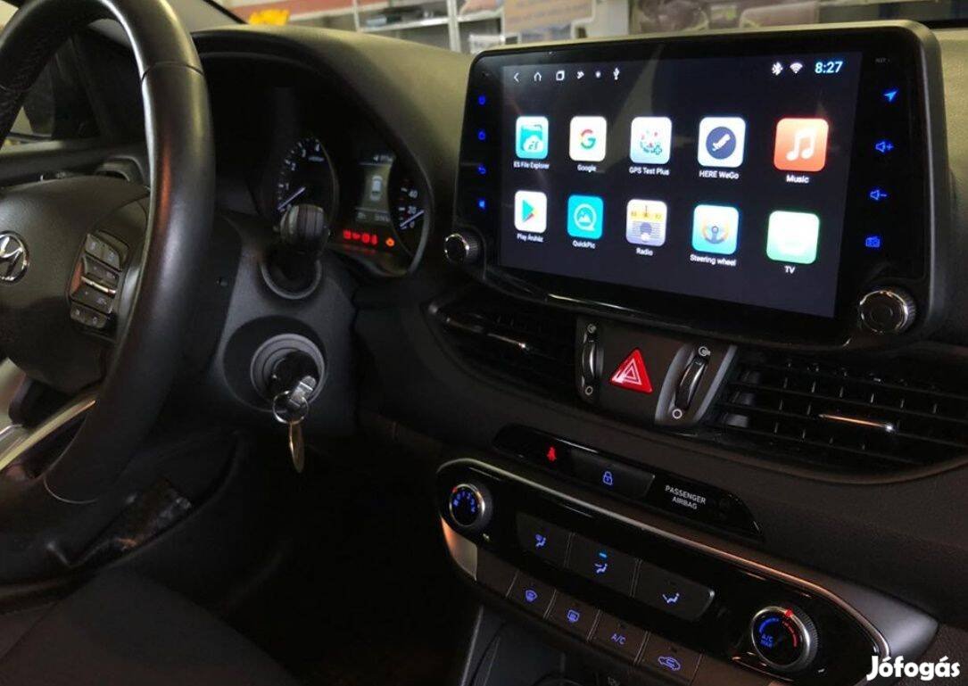Hyundai i30 Carplay Multimédia Android GPS Rádió Tolatókamerával