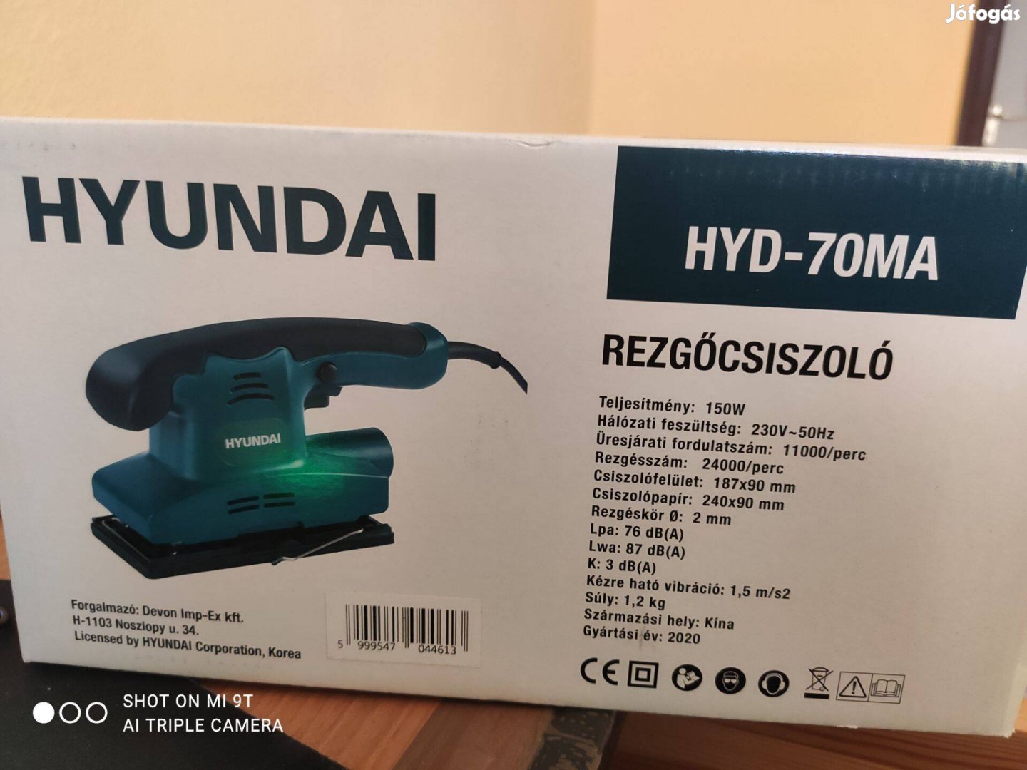 Hyundai rezgőcsiszoló Hyd-70MA eladó