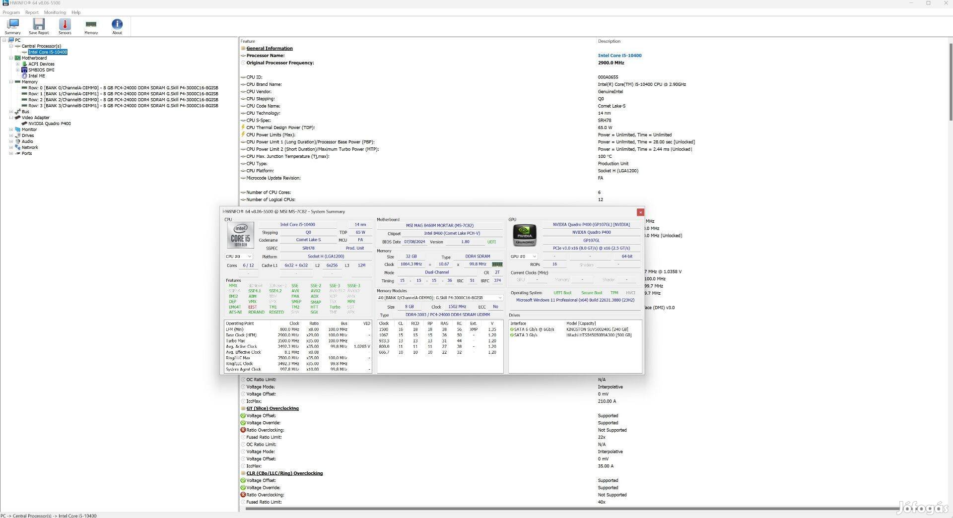 I5-10400 processzor